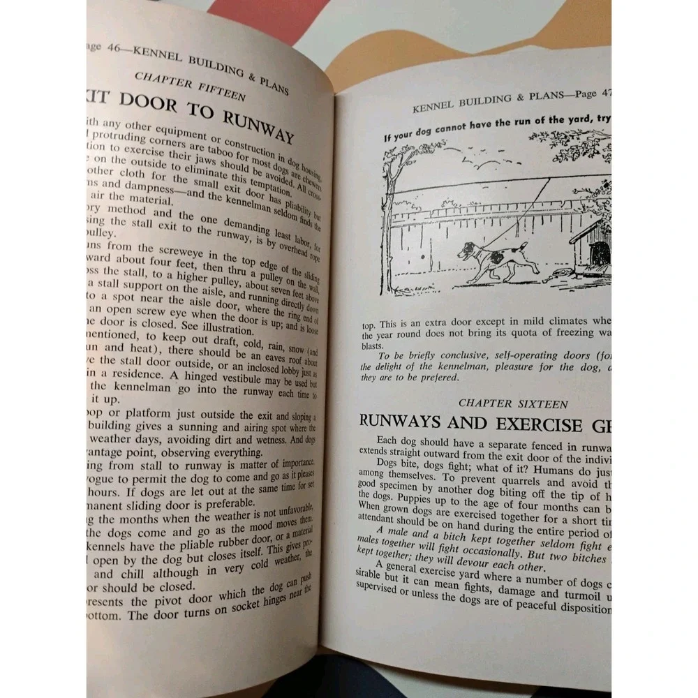 KENNEL BUILDING AND PLANS By Will Judy - Hardcover 1961 Limited Print Dogs